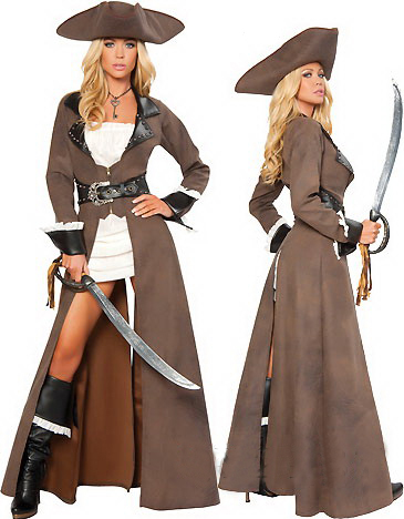 F66149  Halloween Pirates of the Caribbean Female Pirate Cosplay Costume